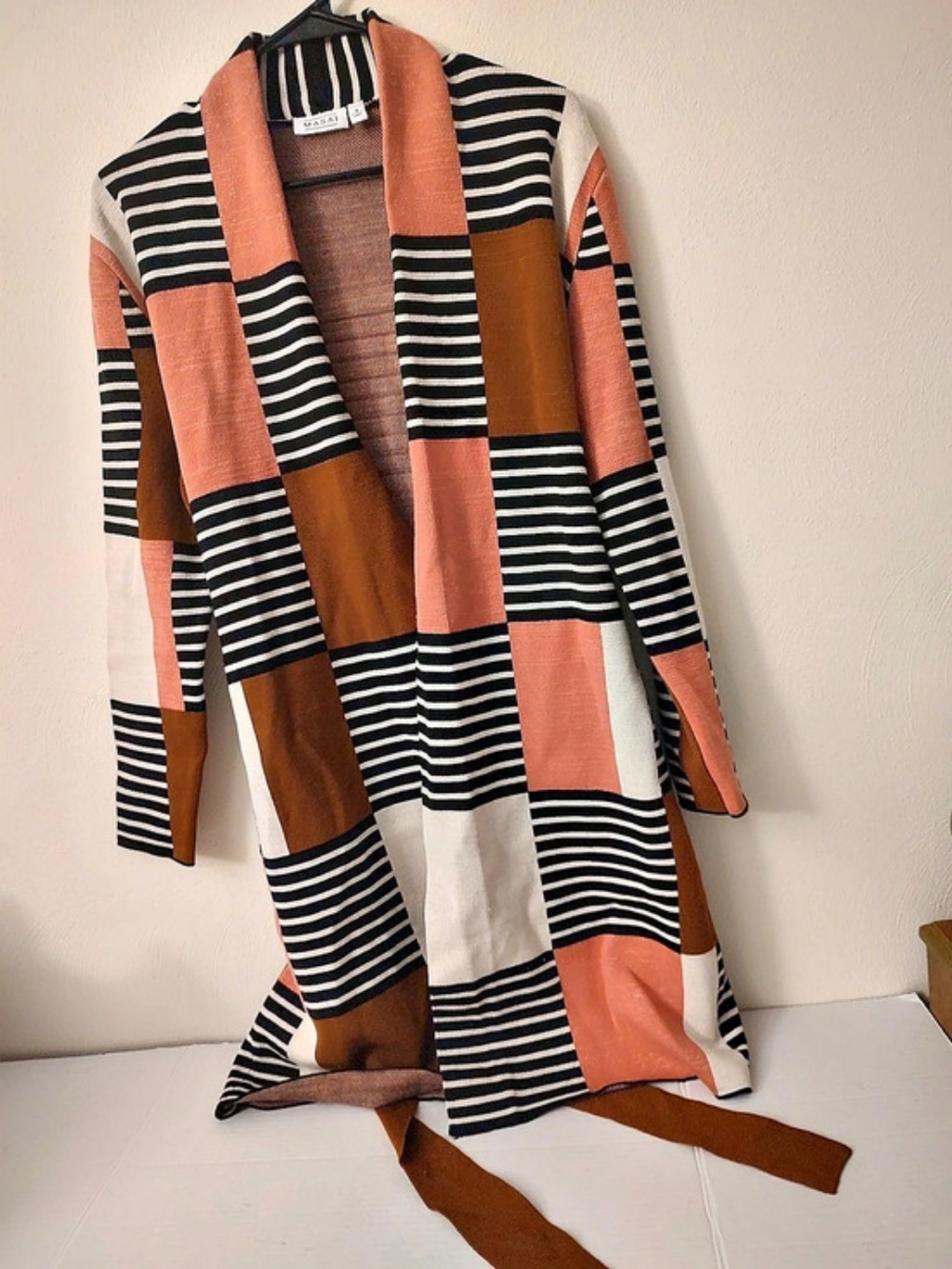MASAI Women'Small Color Block Cardigan Size Small